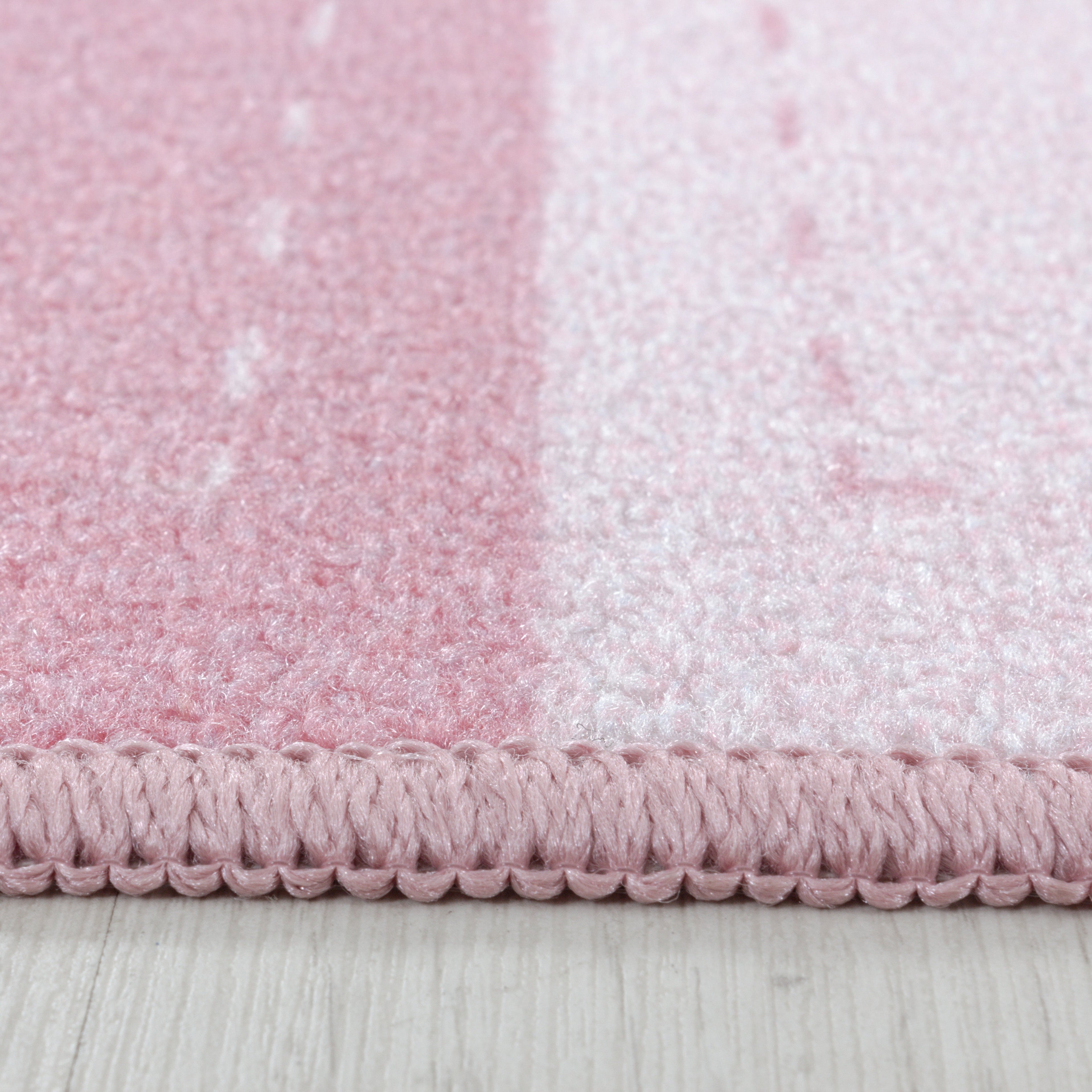 Tapis Enfant Rose Ville 0,95m X 2,00m - Tapis Route Voiture Chambre Fille Primaflor