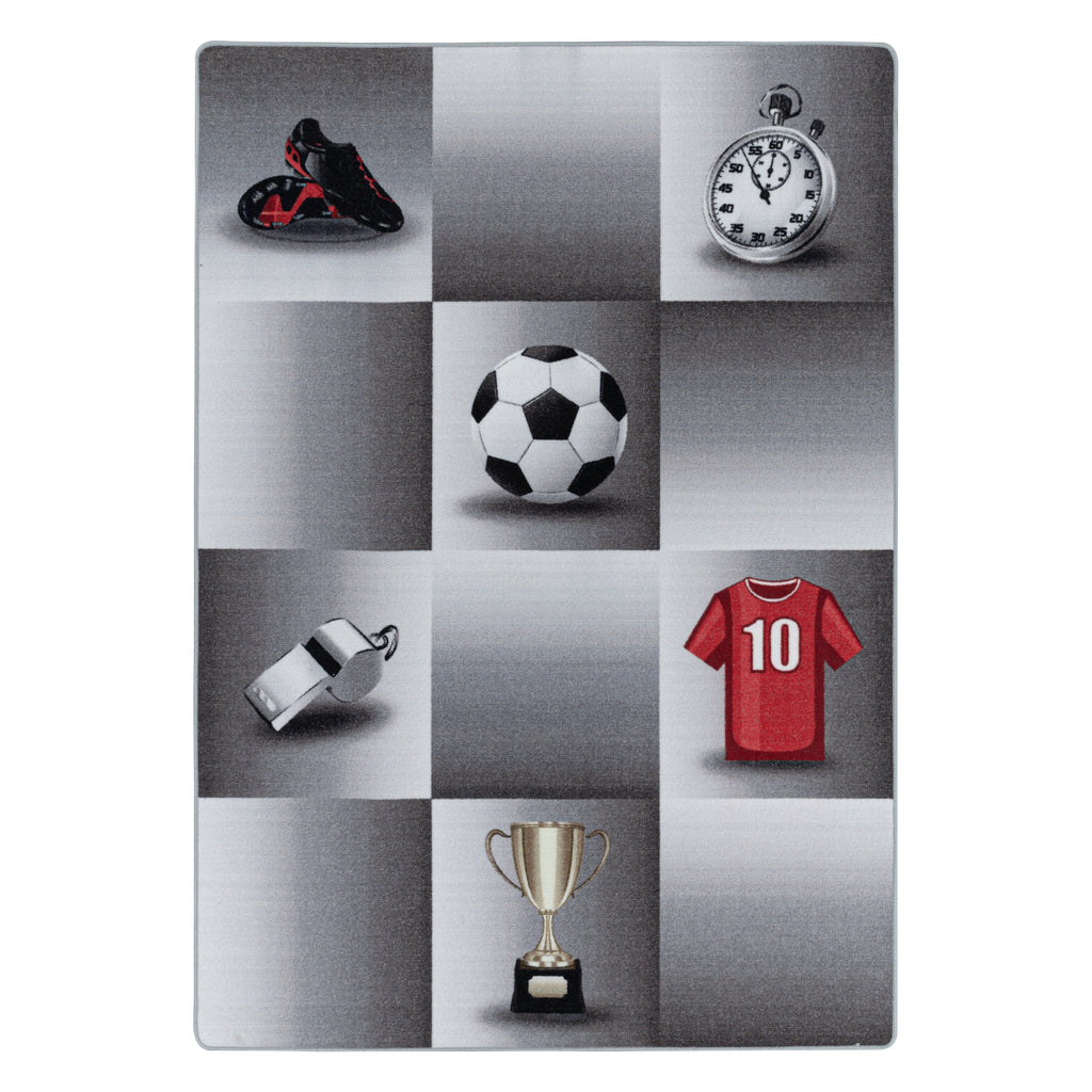 PLAY - Tapis enfant football gris - PLA2906GRI PLAY