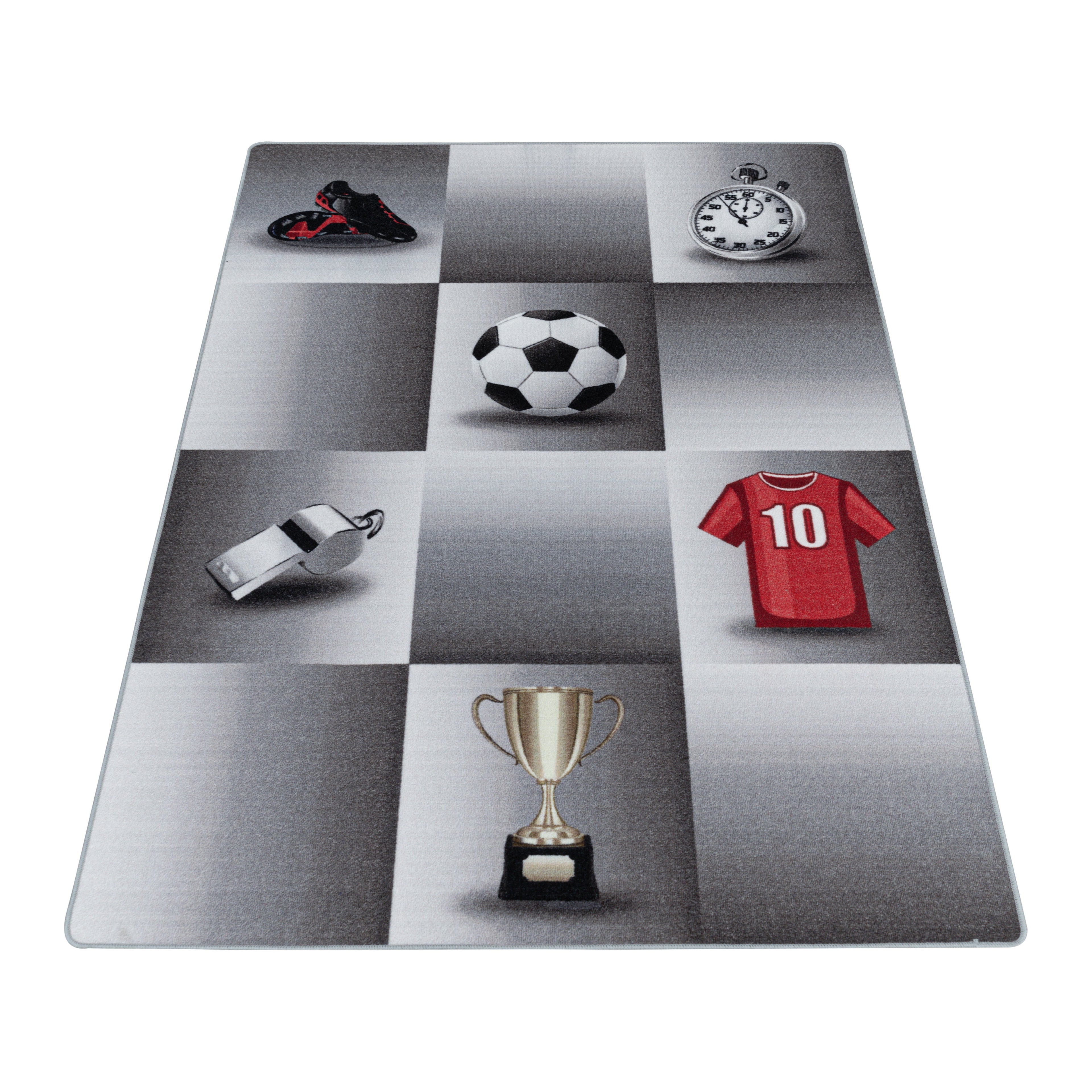 PLAY - Tapis enfant football gris - PLA2906GRI PLAY
