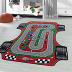 PLAY - Tapis enfant circuit voiture rouge - PLA2907ROU PLAY