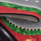 PLAY - Tapis enfant circuit voiture rouge - PLA2907ROU PLAY