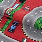 PLAY - Tapis enfant circuit voiture rouge - PLA2907ROU PLAY