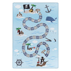PLAY - Tapis enfant jeu de l’oie pirate bleu - PLA2908BLE PLAY