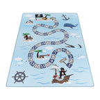 PLAY - Tapis enfant jeu de l’oie pirate bleu - PLA2908BLE PLAY