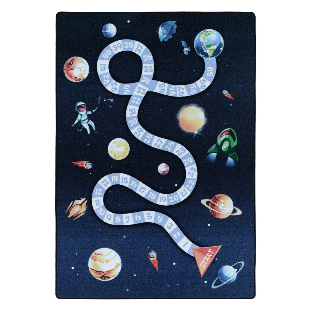 PLAY - Tapis enfant jeu de l’oie espace bleu - PLA2910BLE PLAY
