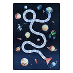 PLAY - Tapis enfant jeu de l’oie espace bleu - PLA2910BLE PLAY