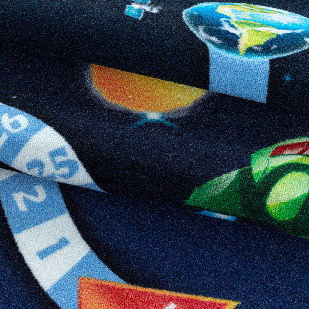 PLAY - Tapis enfant jeu de l’oie espace bleu - PLA2910BLE PLAY