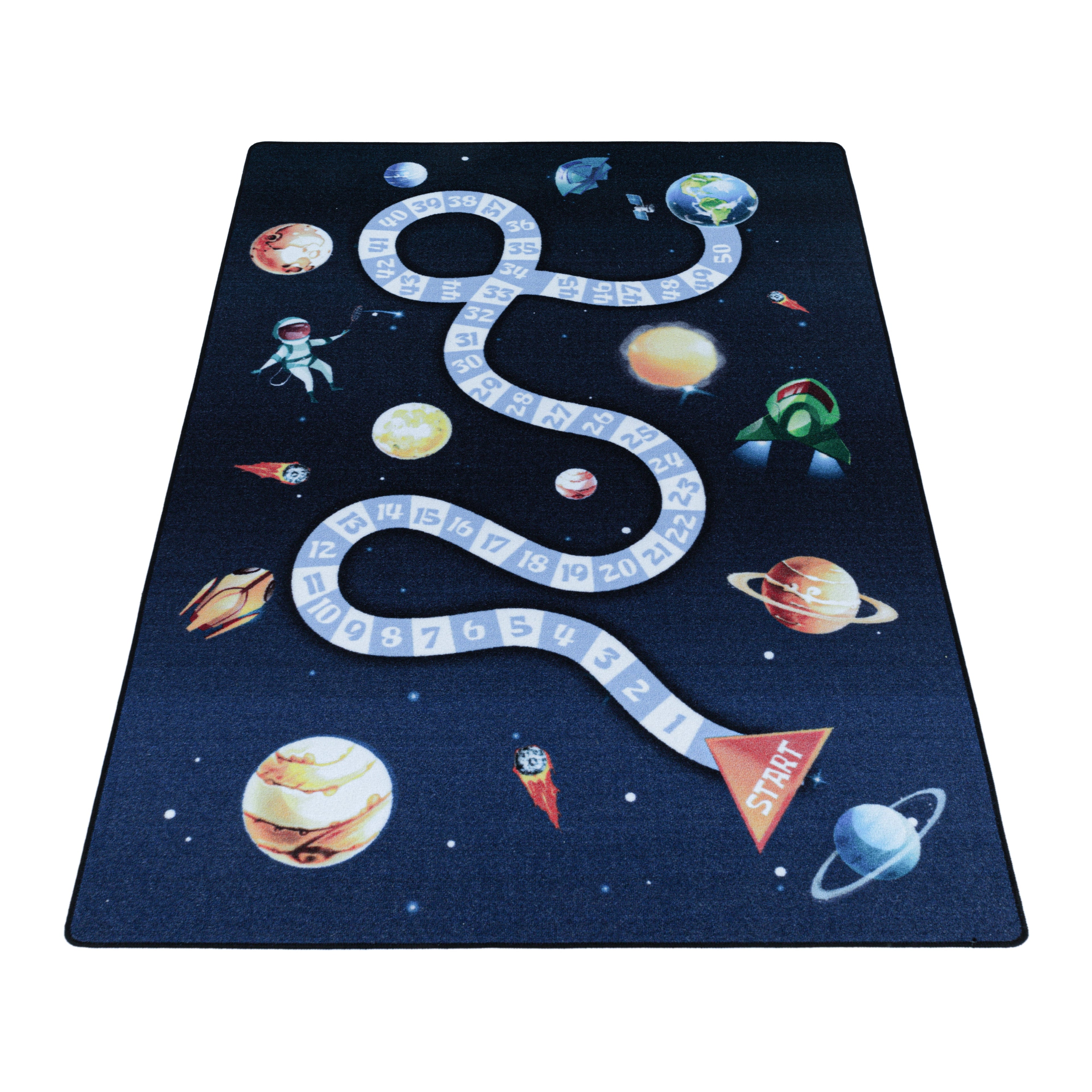 PLAY - Tapis enfant jeu de l’oie espace bleu - PLA2910BLE PLAY