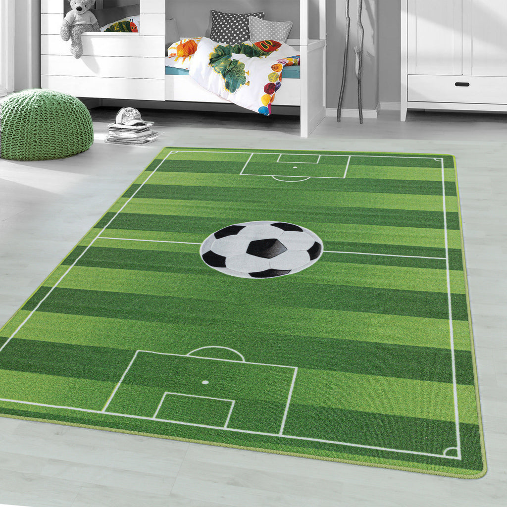 PLAY - Tapis enfant terrain de foot vert - PLA2911VER PLAY