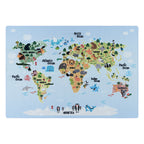 PLAY - Tapis enfant carte du monde bleu - PLA2917BLE PLAY