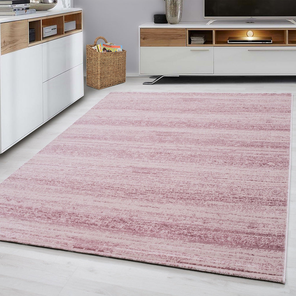 PLUS - Tapis uni à poils courts rose - PLU8000ROS PLUS