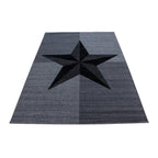 PLUS - Tapis à poils courts étoile gris - PLU8002GRI PLUS