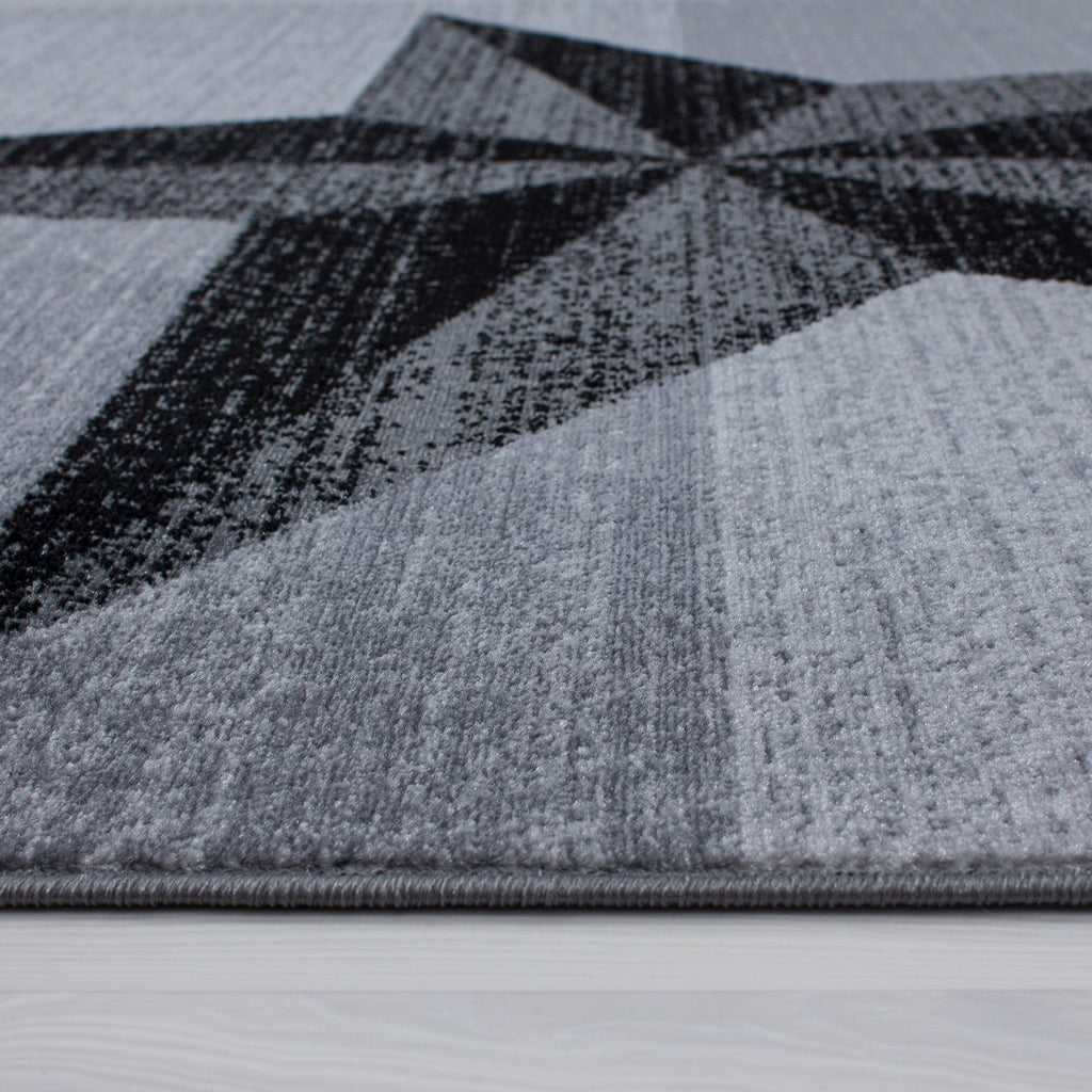 PLUS - Tapis à poils courts étoile gris - PLU8002GRI PLUS