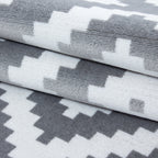 PLUS - Tapis à poils courts losange gris - PLU8005GRI PLUS