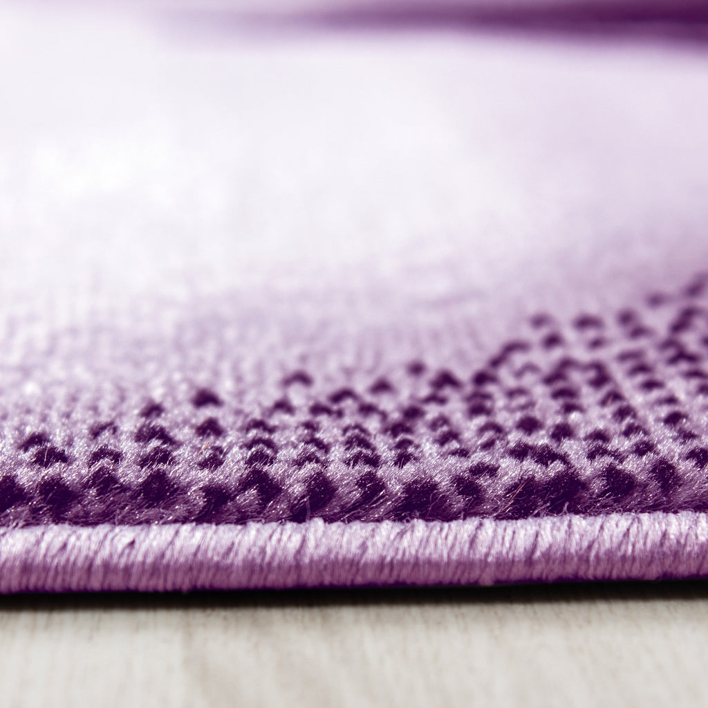PLUS - Tapis à poils courts design violet - PLU8008LIL PLUS