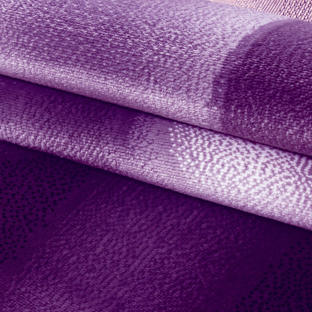 PLUS - Tapis à poils courts design violet - PLU8008LIL PLUS