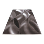 PLUS - Tapis à poils courts design marron - PLU8008MAR PLUS