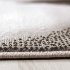 PLUS - Tapis à poils courts design marron - PLU8008MAR PLUS