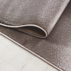 PLUS - Tapis à poils courts design marron - PLU8008MAR PLUS