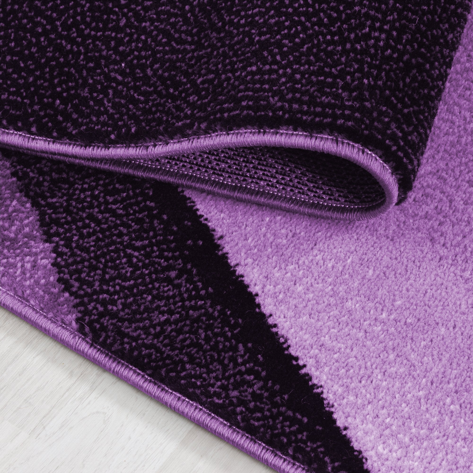 PLUS - Tapis à poils courts vague violet - PLU8010LIL PLUS