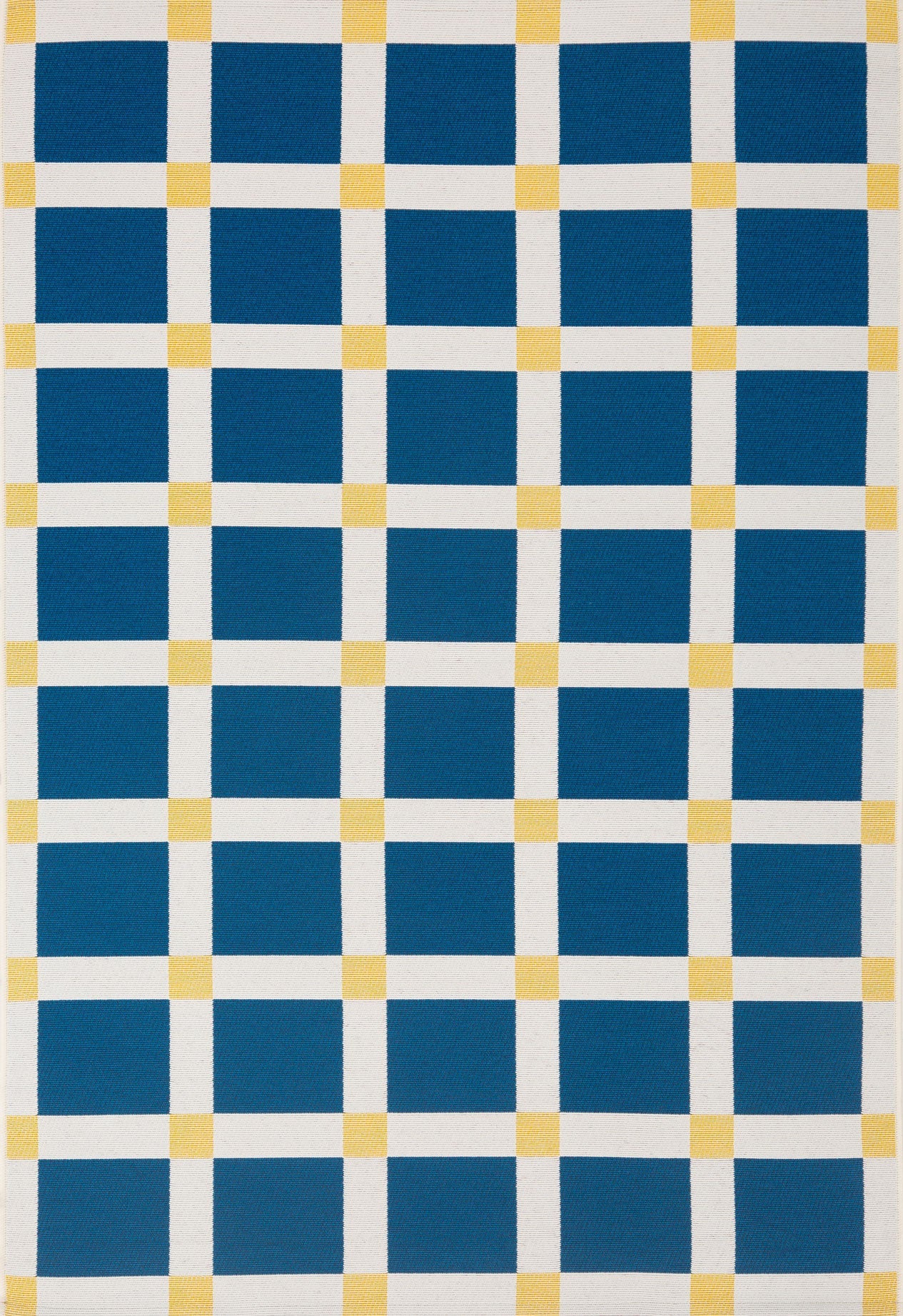 POSITANO - Tapis de terrasse bleu à carreaux - POS703BLE POSITANO