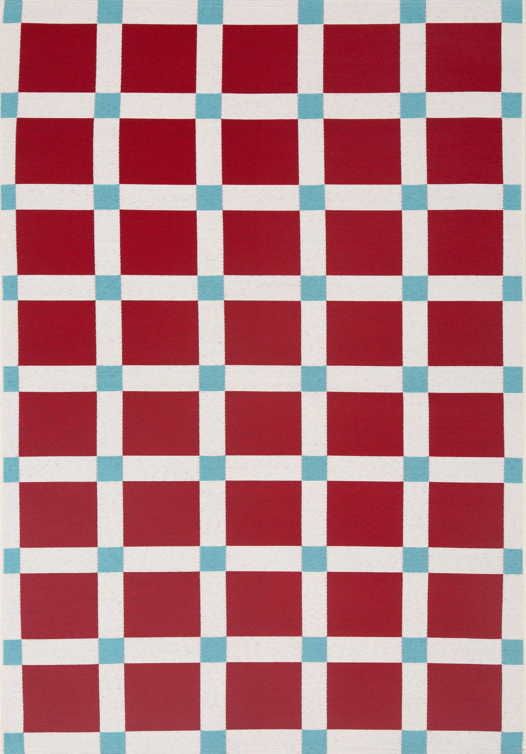 POSITANO - Tapis de terrasse bordeaux à carreaux - POS703BOR POSITANO
