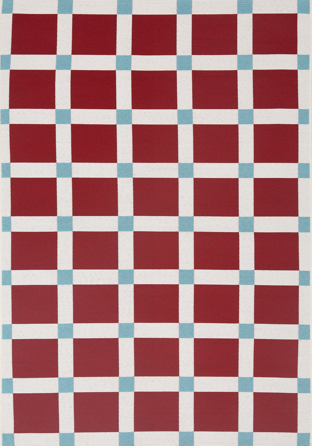 POSITANO - Tapis de terrasse bordeaux à carreaux - POS703BOR POSITANO