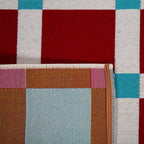 POSITANO - Tapis de terrasse bordeaux à carreaux - POS703BOR POSITANO