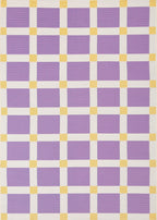 POSITANO - Tapis de terrasse violet à carreaux - POS703VIO POSITANO