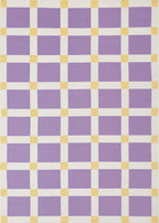 POSITANO - Tapis de terrasse violet à carreaux - POS703VIO POSITANO