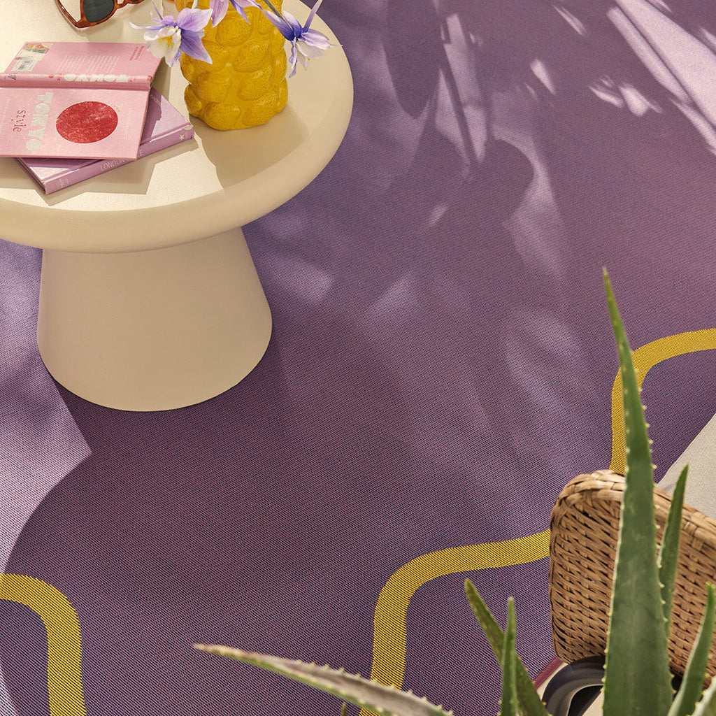 POSITANO - Tapis de terrasse violet à motif ondulé - POS704VIO POSITANO