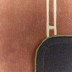 Cèdre blanc – Tapis en laine vert et marron Cèdre blanc