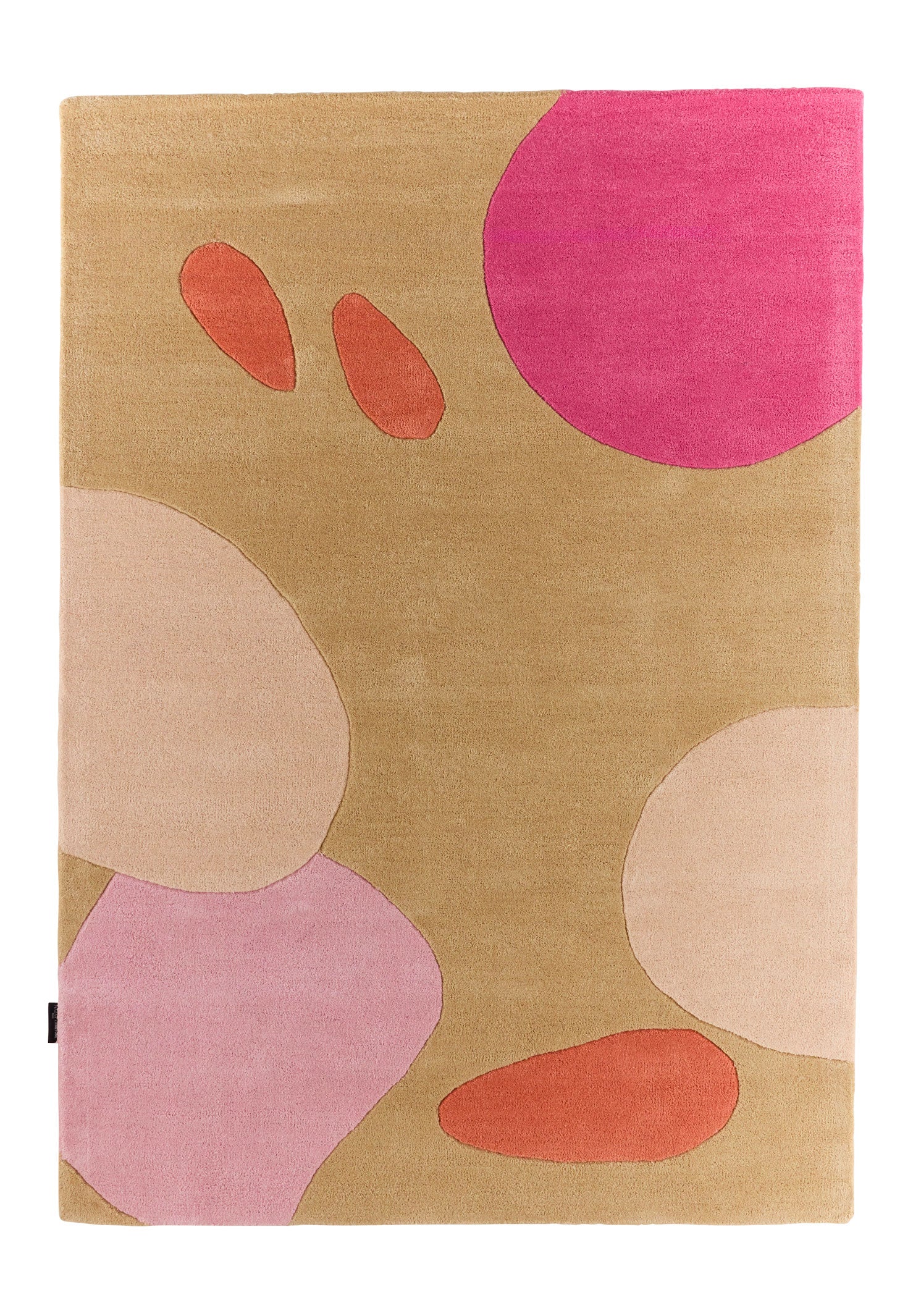 Nuage sucré – Tapis en laine multicolore aux motifs géométriques Nuage sucré