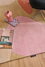 Nuage sucré – Tapis en laine multicolore aux motifs géométriques Nuage sucré