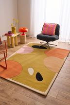 Nuage sucré – Tapis en laine coloré aux motifs géométriques Nuage sucré