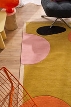 Nuage sucré – Tapis en laine coloré aux motifs géométriques Nuage sucré