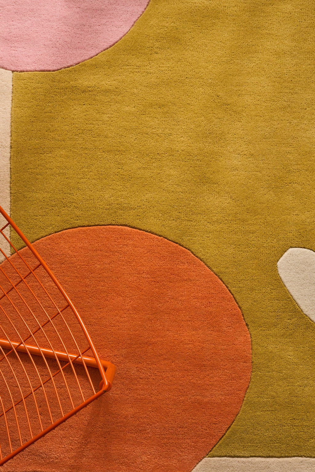 Nuage sucré – Tapis en laine coloré aux motifs géométriques Nuage sucré