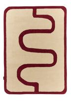 Rouge d'orage – Tapis en laine - Bordeaux Rouge d'orage