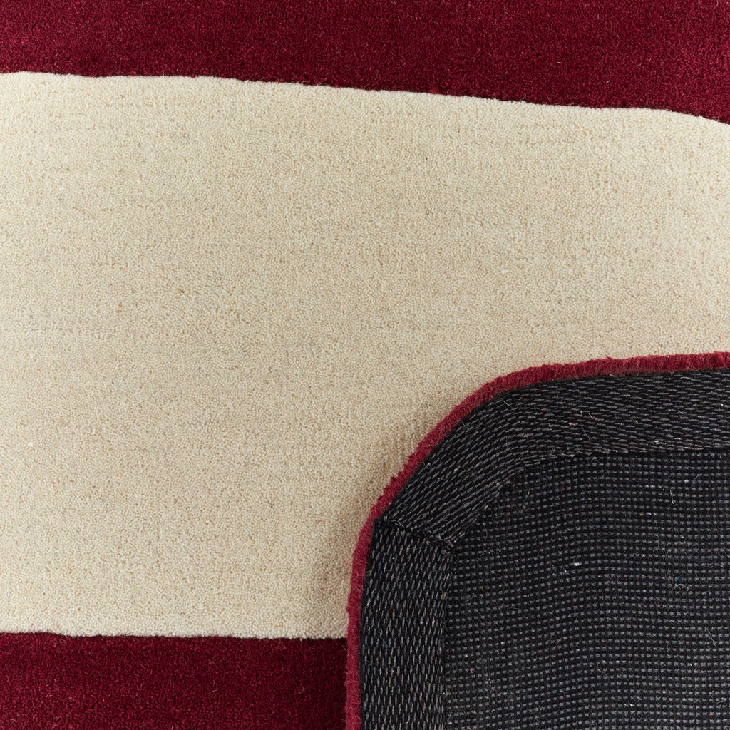 Rouge d'orage – Tapis en laine - Bordeaux Rouge d'orage