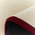 Rouge d'orage – Tapis en laine - Bordeaux Rouge d'orage