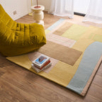 Rayon tendre – Tapis en laine aux nuances pastel Rayon tendre