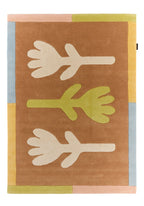 Rayon tendre – Tapis en laine pastel à motifs floraux Rayon tendre