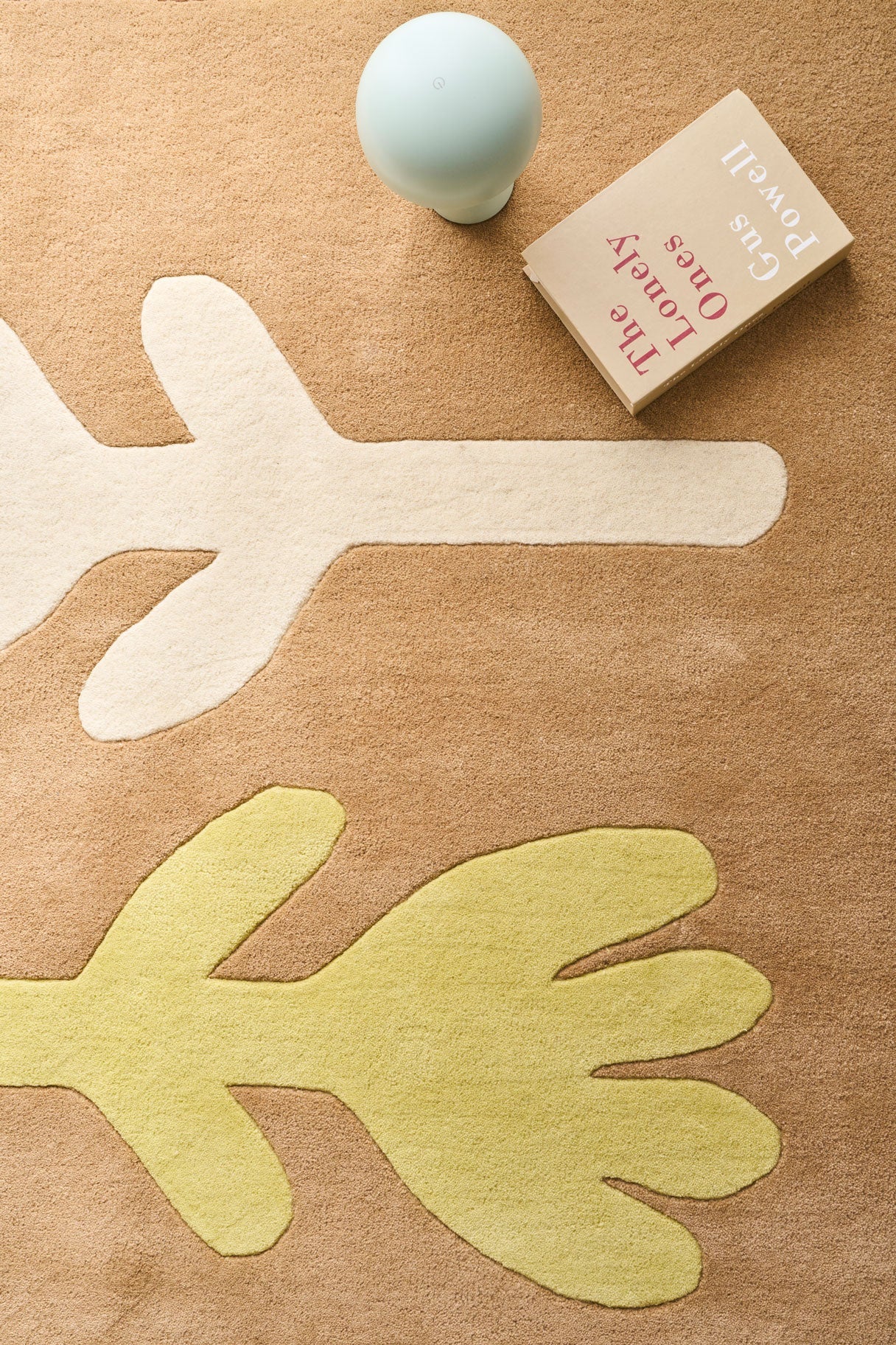 Rayon tendre – Tapis en laine pastel à motifs floraux Rayon tendre