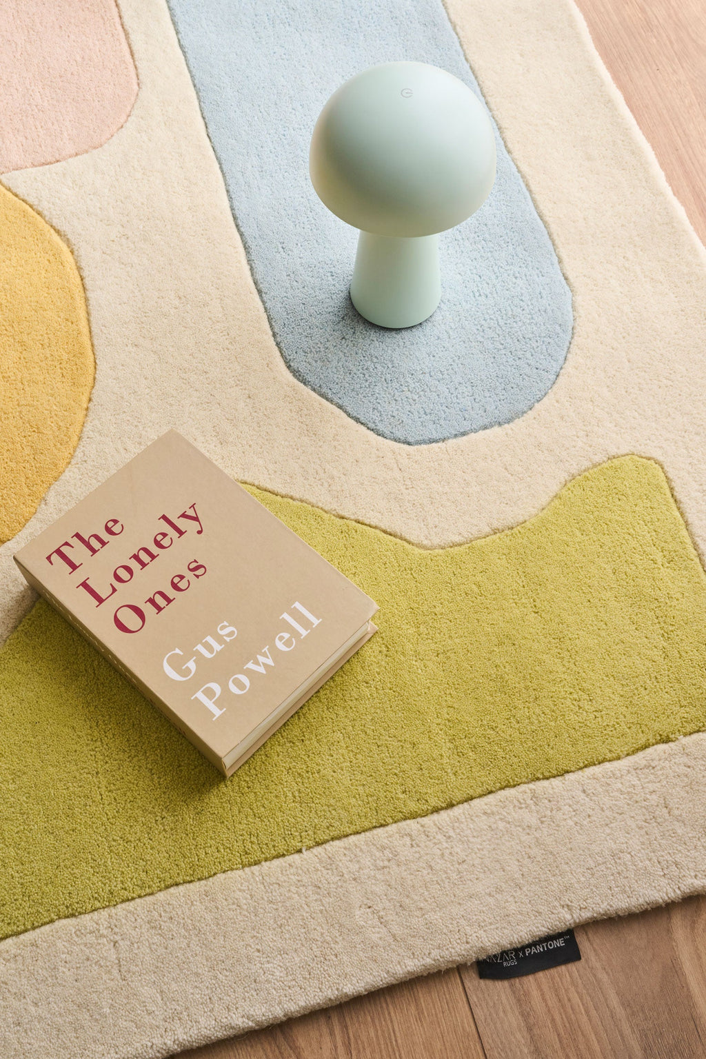 Rayon tendre – Tapis en laine multicolore doux Rayon tendre