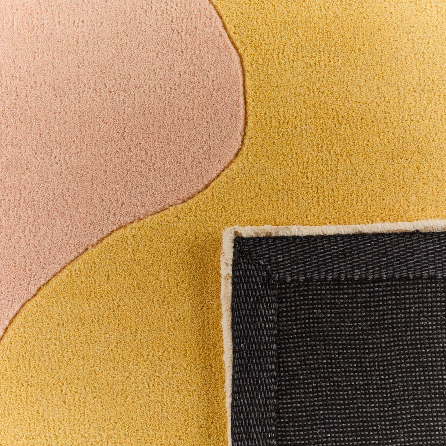 Rayon tendre – Tapis en laine multicolore doux Rayon tendre