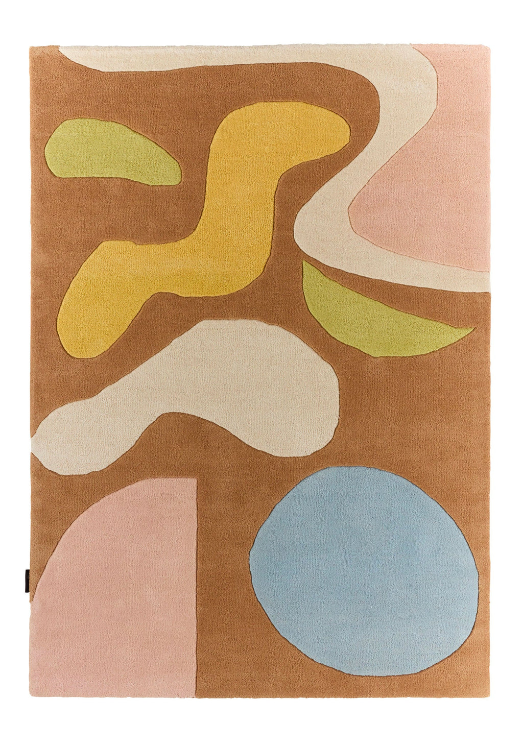 Rayon tendre – Tapis en laine design aux couleurs pastel Rayon tendre