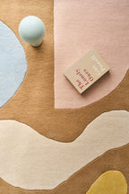 Rayon tendre – Tapis en laine design aux couleurs pastel Rayon tendre