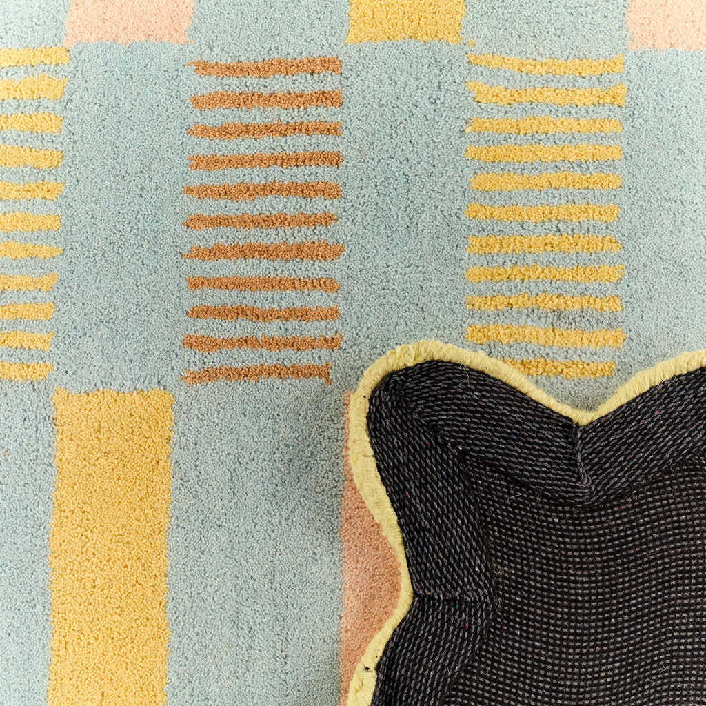 Rayon tendre – Tapis en laine coloré Rayon tendre