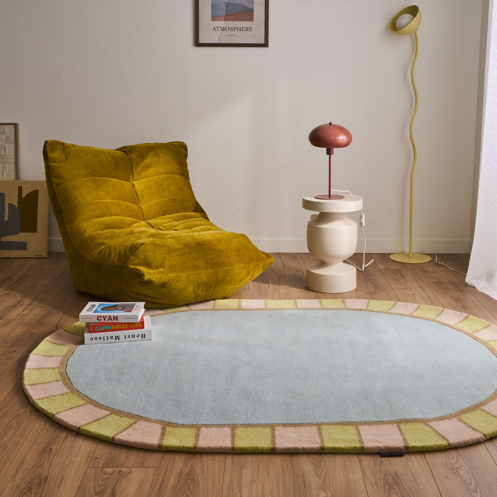 Rayon tendre – Tapis en laine aux teintes pastel Rayon tendre