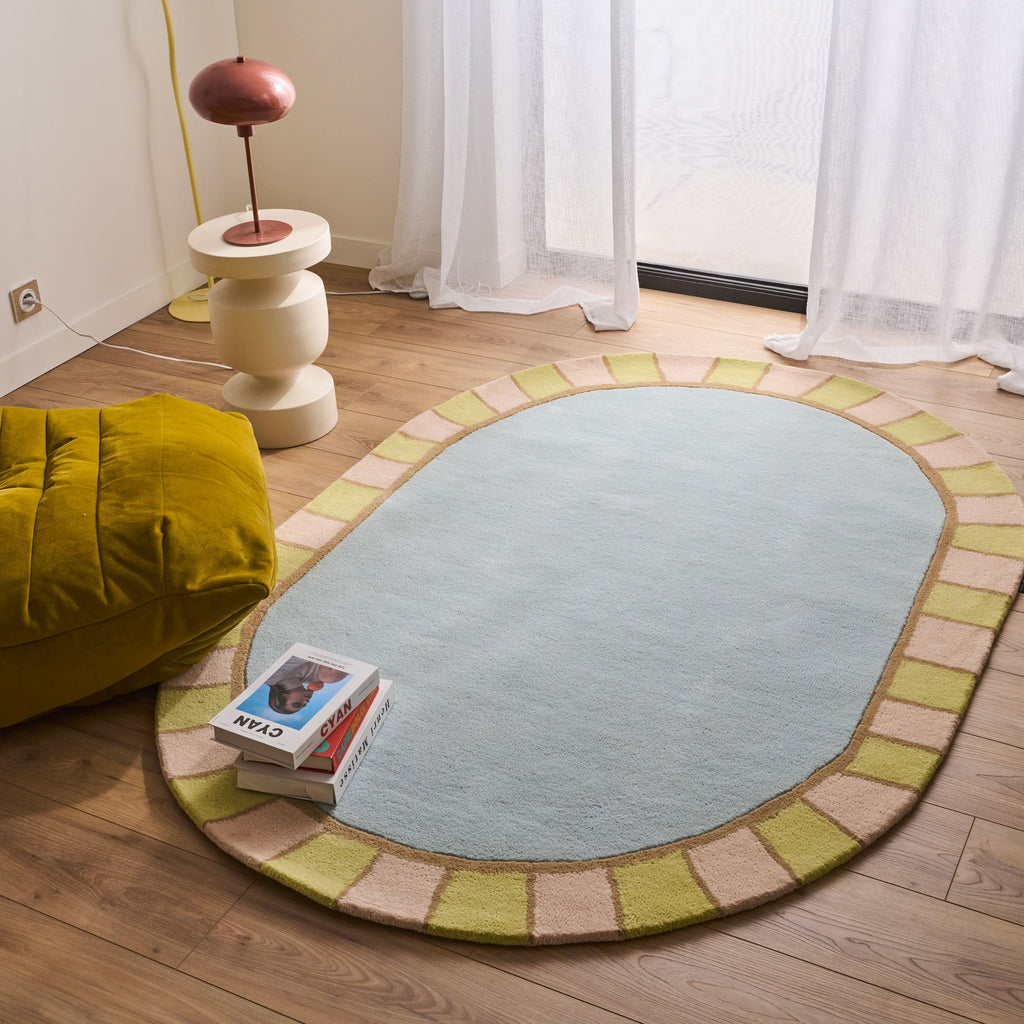 Rayon tendre – Tapis en laine aux teintes pastel Rayon tendre